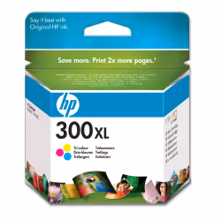 HP 300XL cartouche d'encre trois couleurs grande capacité authentique, Rendement élevé (XL), Cyan, Magenta, Jaune, Encre à co ...