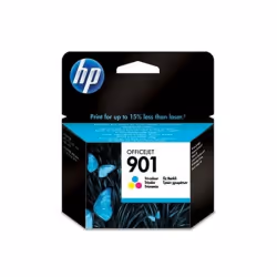 HP 901 cartouche d'encre trois couleurs authentique, Rendement standard, Cyan, Magenta, Jaune, Encre à colorant, 9 ml, 1 pièc ...