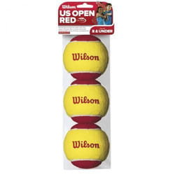 Balles de tennis - WILSON - Starter - Lot de 3 - Couleur Rouge - Pour Enfants