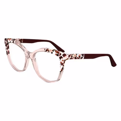Lunettes de Vue KARL LAGERFELD KL6154 55/16/140 618 ROSE/MARBLE ROSE ACETATE FEMALE KL6154 ROSE/MARBLE ROSE OPHTHALMIC 55 16 ...