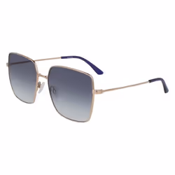 Lunettes de Soleil - Calvin Klein - CK20135S - Métal - Oversize - Rose Gold/Blue Shaded