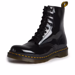 Bottes 1460 Patent Cuir Noir