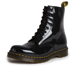 Bottes 1460 Patent Cuir Noir