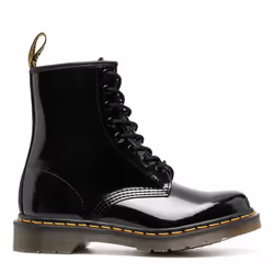 Bottes 1460 Patent Cuir Noir