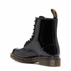 Bottes 1460 Patent Cuir Noir