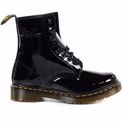 Bottes 1460 Patent Cuir Noir