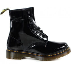 Bottes 1460 Patent Cuir Noir