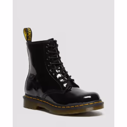 Bottes 1460 Patent Cuir Noir