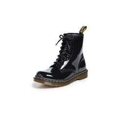 Bottes 1460 Patent Cuir Noir