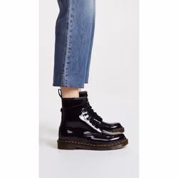 Bottes 1460 Patent Cuir Noir