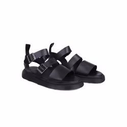 Sandales Gryphon Brando Cuir Noir