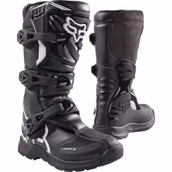 Fox Comp 3Y Bottes de Motocross de la jeunesse, noir, taille 40 37