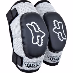 FOX Pee Wee Titan Protecteurs de coude de Motocross d’enfants, noir-gris, taille M L pour Des gamins