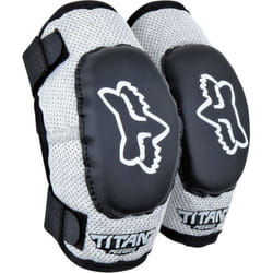 FOX Pee Wee Titan Protecteurs de coude de Motocross d’enfants, noir-gris, taille M L pour Des gamins