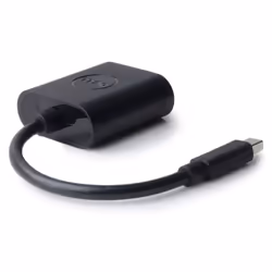 DELL 0.2m, Mini DisplayPort/VGA VGA (D-Sub) Noir
