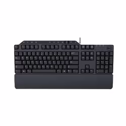 DELL KB-522, Taille réelle (100 %), Avec fil, USB, AZERTY, Noir