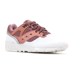 Sports Shoes Grid Textile Blanc