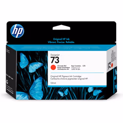 HP 73 cartouche d'encre DesignJet rouge chromatique, 130 ml, Encre à pigments, 130 ml, 1 pièce(s)