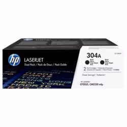 HP 304A pack de 2 toners LaserJet noir authentiques, 7000 pages, Noir, 2 pièce(s)