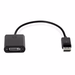 HP Adaptateur DisplayPort à DVI-D, 0,19 m, DisplayPort, DVI-D, Mâle, Femelle, Noir