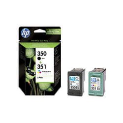HP 350 (noir) / 351 (trois couleurs) pack de 2 cartouches d'encre authentiques
