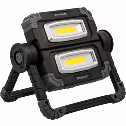 Description produit Double projecteur portable rotatif 360 ° avec 700 lumens. LED : 2 x 10 watts haute puissance COB. Ce proj ...