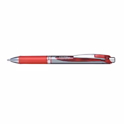 Pentel BL80-BX, Stylo à bille retractable avec clip, Rouge, Rouge, 1 mm, Moyen, Ambidextre