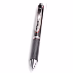 Pentel BLP77-BX, Stylos rétractables à encre gel, Rouge, Noir, Argent, Rond, Polycarbonate (PC), Ambidextre
