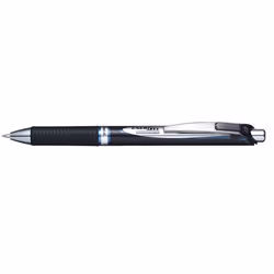 Pentel BLP77-CX, Stylos rétractables à encre gel, Bleu, Noir, Bleu, Argent, 0,7 mm, Encre à pigments, Boîte