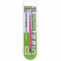 Pentel Orenz, Rose, Plastique, Noir, B, 0,5 mm, Rond