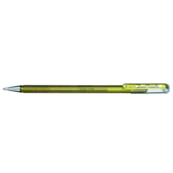 Pentel Hybrid Dual Metallic Stylos à encre gel avec bouchon Fin Or, Métallique 1 pièce(s)