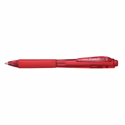 Pentel Feel-it! WOW!, Clip, Stylo à bille rétractable avec clip, Rechargeable, Rouge, 12 pièce(s)
