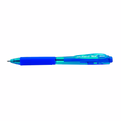 Pentel Feel-it! WOW!, Clip, Stylo à bille rétractable avec clip, Rechargeable, Bleu, 12 pièce(s)