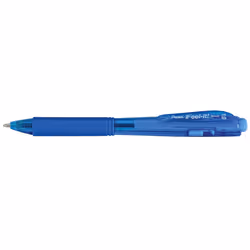 Pentel BX440-SI, Clip, Stylo à bille rétractable avec clip, Bleu