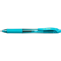 Pentel EnerGel X Stylo à bille retractable avec clip Turquoise