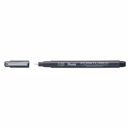 Pentel Pointliner, Clip, Stylo à bille, Noir, 12 pièce(s)