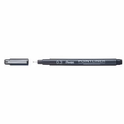 Pentel Pointliner, Clip, Stylo à bille, Noir, 12 pièce(s)