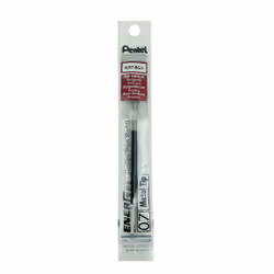 Pentel Energel LR7, Rouge, 0,7 mm, Stylo à bille, Ampoule, Pentel BL77/BL77FL/BL2007/K630A/K611A/BL107/BL57/BL77PW/BL417/BL40 ...