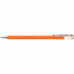 Pentel Mattehop, Stylos à encre gel avec bouchon, Orange, Orange, Plastique, Fin, 1 mm