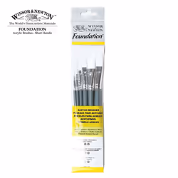 Winsor &amp; Newton 5295007, Set de pinceaux, Assortie, Synthétique, 6 pièce(s)