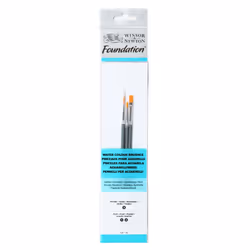 Winsor & Newton 5295012, Set de pinceaux, Assortie, Synthétique, 3 pièce(s)