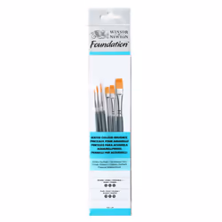 Winsor &amp; Newton 5295015, Set de pinceaux, Assortie, Synthétique, 6 pièce(s)