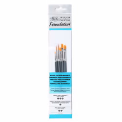 Winsor &amp; Newton 5295016, Set de pinceaux, Assortie, Synthétique, 6 pièce(s)