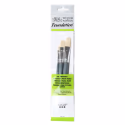 Winsor &amp; Newton 5295020, Set de pinceaux, Pinceau plat, Synthétique, 3 pièce(s)