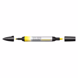 Winsor & Newton 0201119, Jaune, Couleurs assorties, Cadmium Yellow Pale Hue, Fin/moyen, Pointe biseautée/balle, Rond
