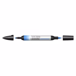 Winsor & Newton 0201401, Bleu, Couleurs assorties, Mid Blue, Fin/moyen, Pointe biseautée/balle, Rond