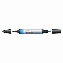 Winsor & Newton 0201515, Bleu, Couleurs assorties, Phthalo Blue (Green Shade), Fin/moyen, Pointe biseautée/balle, Rond