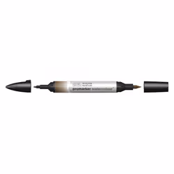 Winsor & Newton 0201554, Marron, Couleurs assorties, Raw Umber, Fin/moyen, Pointe biseautée/balle, Rond