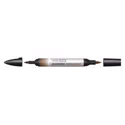 Winsor & Newton 0201076, Marron, Couleurs assorties, Burnt Umber, Fin/moyen, Pointe biseautée/balle, Rond
