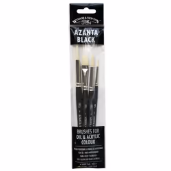 Winsor & Newton 5698661, Set de pinceaux, Assortie, Synthétique, 4 pièce(s)